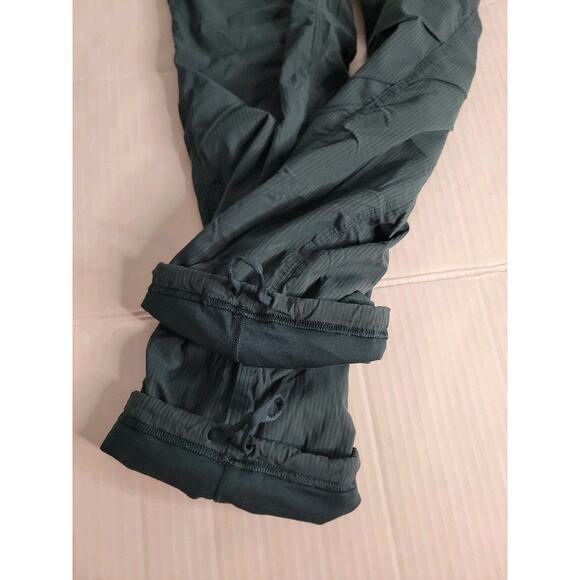 Lululemon Dance Studio Pant Womens Sz 2 High Rise Lined Blue Green - Picture 6 of 8